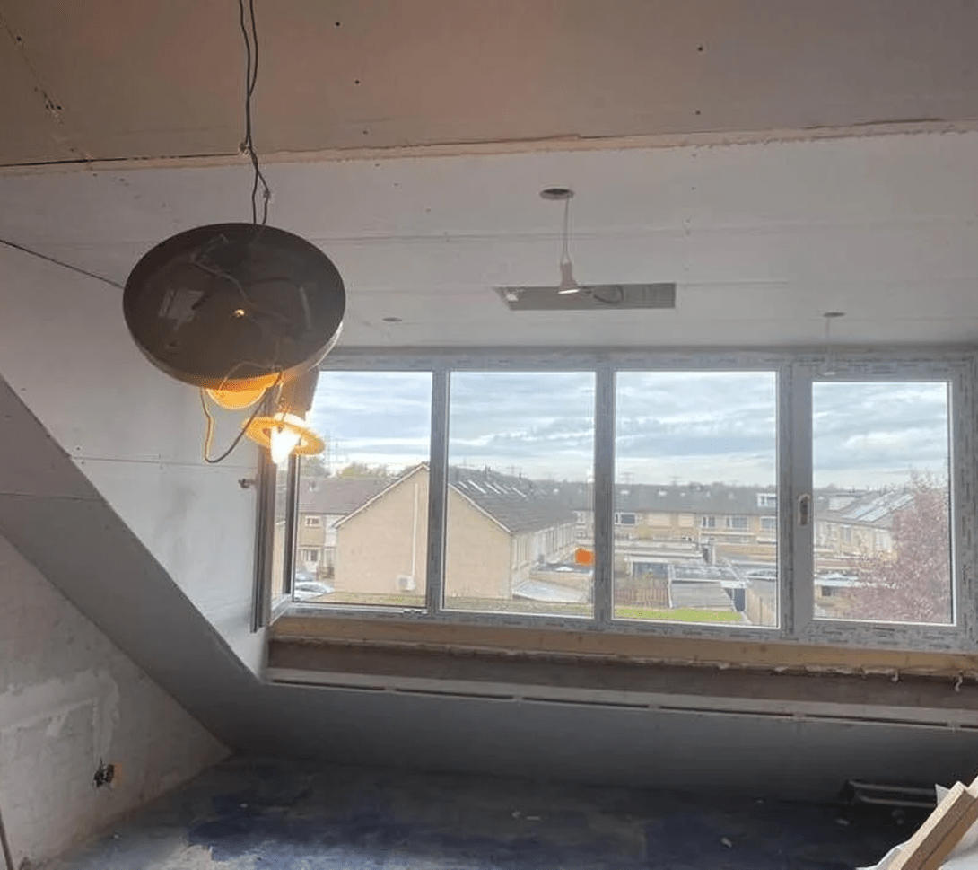 Woningrenovatie Helmond interieur in renovatie met nieuwe raamconstructie